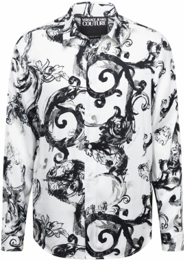 Versace Jeans Couture Košeľa  sivá / čierna / biela