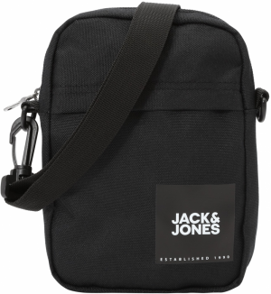 JACK & JONES Taška cez rameno 'Jamie'  čierna / biela