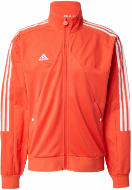 ADIDAS SPORTSWEAR Športová bunda 'Tiro'  oranžovo červená / biela