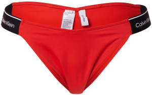 Calvin Klein Swimwear Bikinové nohavičky 'Delta'  červená / čierna / biela
