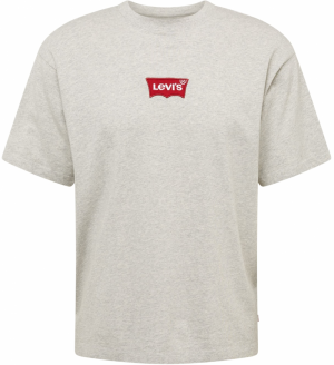 LEVI'S ® Tričko  sivá melírovaná / tmavočervená / biela