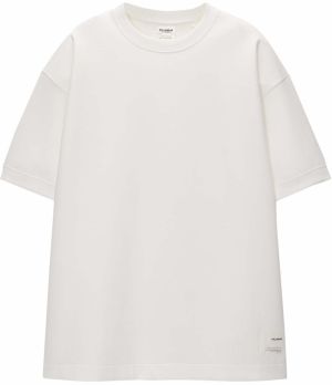 Pull&Bear Tričko  čierna / biela