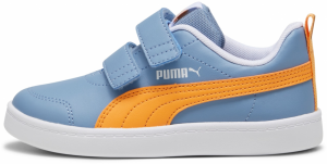 PUMA Tenisky 'Courtflex v2'  opálová / oranžová / biela