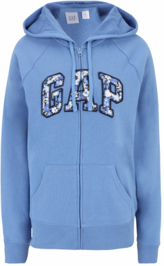 Gap Tall Tepláková bunda 'HERITAGE'  modrá / námornícka modrá / biela