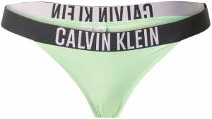 Calvin Klein Swimwear Bikinové nohavičky 'Intense Power'  svetlozelená / čierna / biela