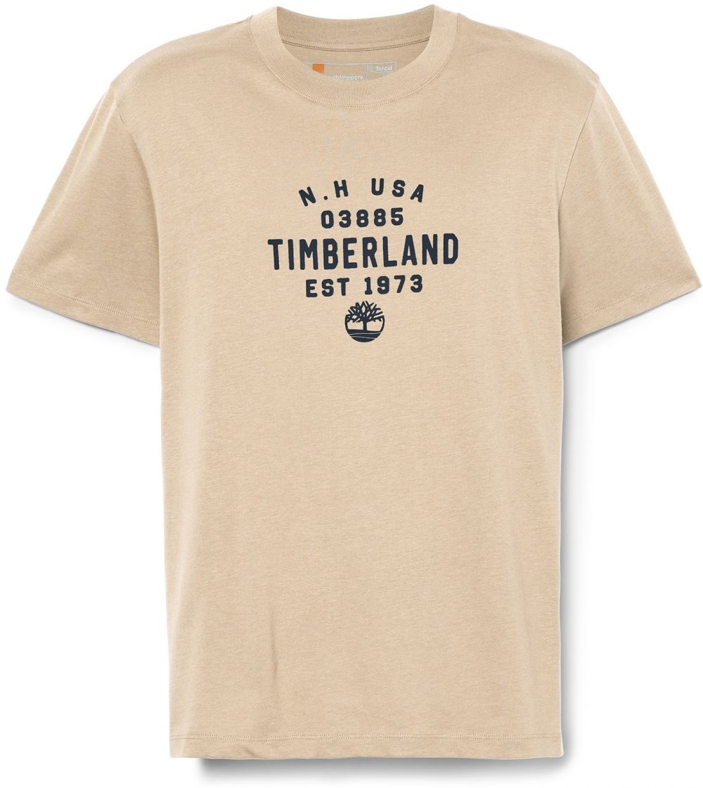 TIMBERLAND Tričko  kapučíno / čierna