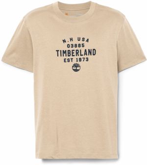 TIMBERLAND Tričko  kapučíno / čierna