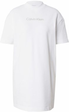 Calvin Klein Šaty  sivá / biela