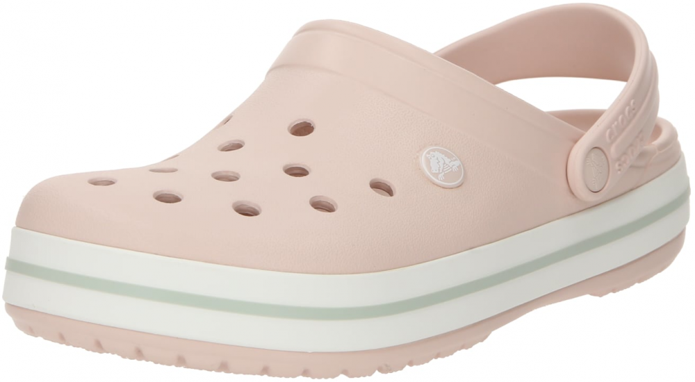 Crocs Šľapky 'Crocband'  púdrová / šedobiela