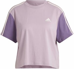 ADIDAS SPORTSWEAR Funkčné tričko 'Essentials'  orgovánová / levanduľová / biela