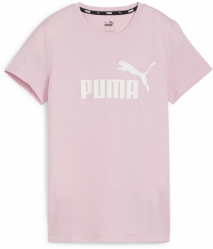 PUMA Funkčné tričko 'Essentials Heather'  pastelovo fialová / biela
