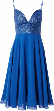 SWING Kokteilové šaty  modrá
