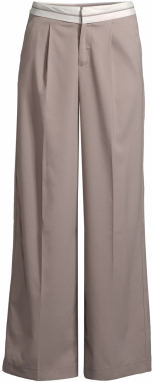 AÉROPOSTALE Nohavice s pukmi 'PREPPY'  tmavošedá / biela