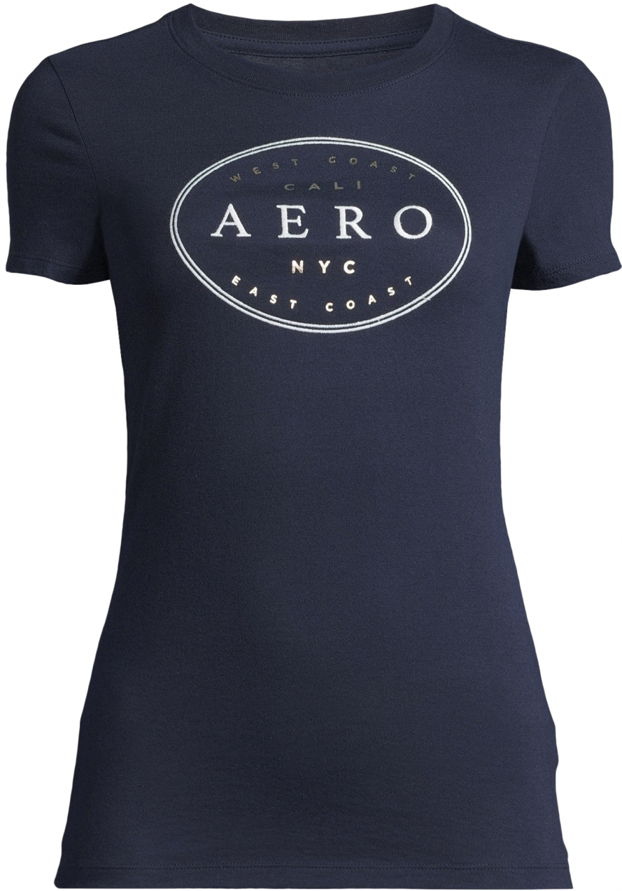 AÉROPOSTALE Tričko  námornícka modrá / strieborná / biela