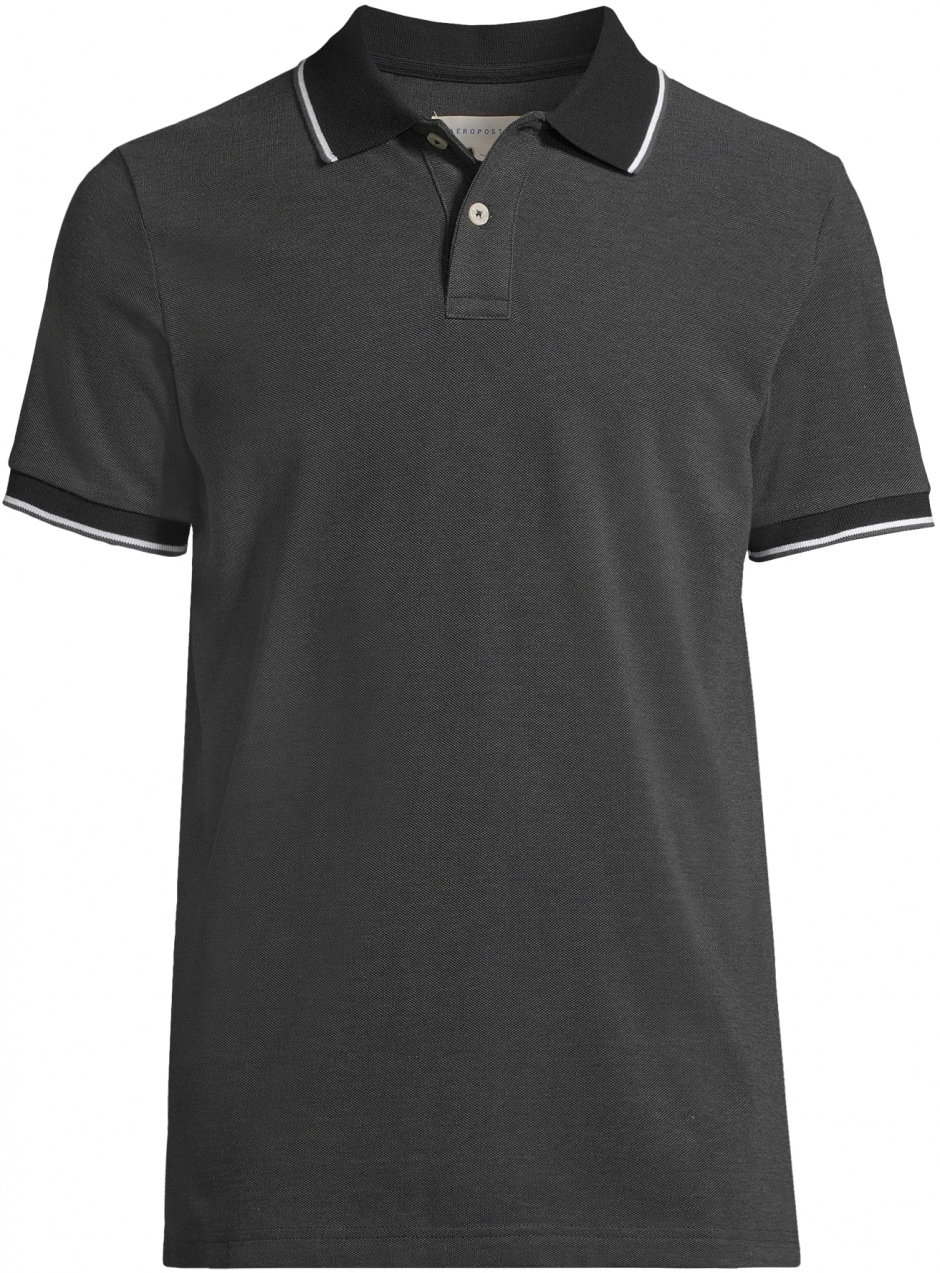 AÉROPOSTALE Tričko  čierna / biela