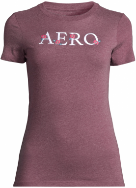 AÉROPOSTALE Tričko  zelená / ružová / burgundská / biela