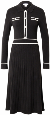 Wallis Pletené šaty  čierna / biela