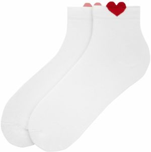 Pull&Bear Ponožky  červená / biela