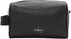 Calvin Klein Jeans Hygienická taška 'MONOGRAM'  sivá / čierna / biela