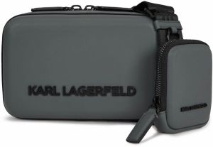 Karl Lagerfeld Taška cez rameno 'Kase'  antracitová / čierna