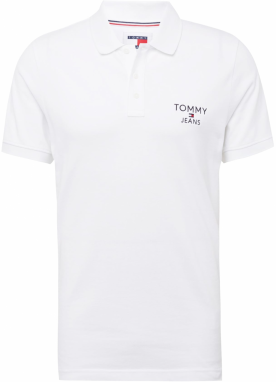 Tommy Jeans Tričko  červená / čierna / biela