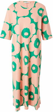 Marimekko Letné šaty  zelená / marhuľová