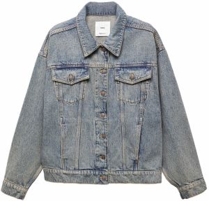 MANGO Prechodná bunda 'KIMBERLY'  modrá denim