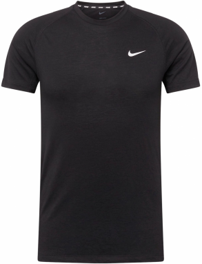 NIKE Funkčné tričko 'FLEX REP'  čierna / biela