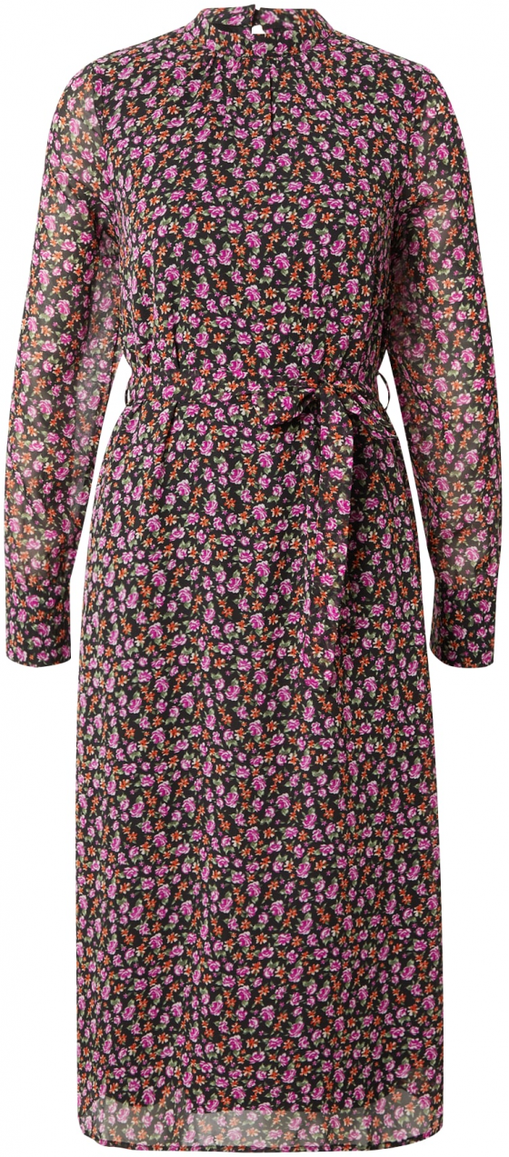 VERO MODA Šaty 'HOLLY'  zelená / oranžová / ružová / čierna