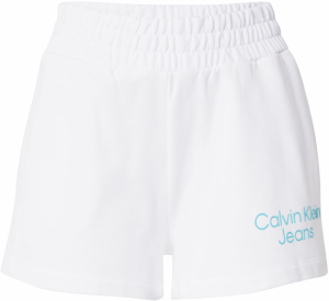 Calvin Klein Jeans Nohavice 'Institutional'  azúrová / biela