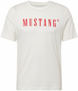 MUSTANG Tričko 'Austin'  červená / šedobiela