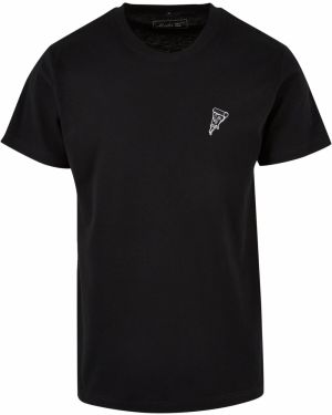 Mister Tee Tričko 'Pizza'  čierna / biela