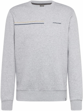 JACK & JONES Mikina 'PARKER'  svetlosivá / čierna