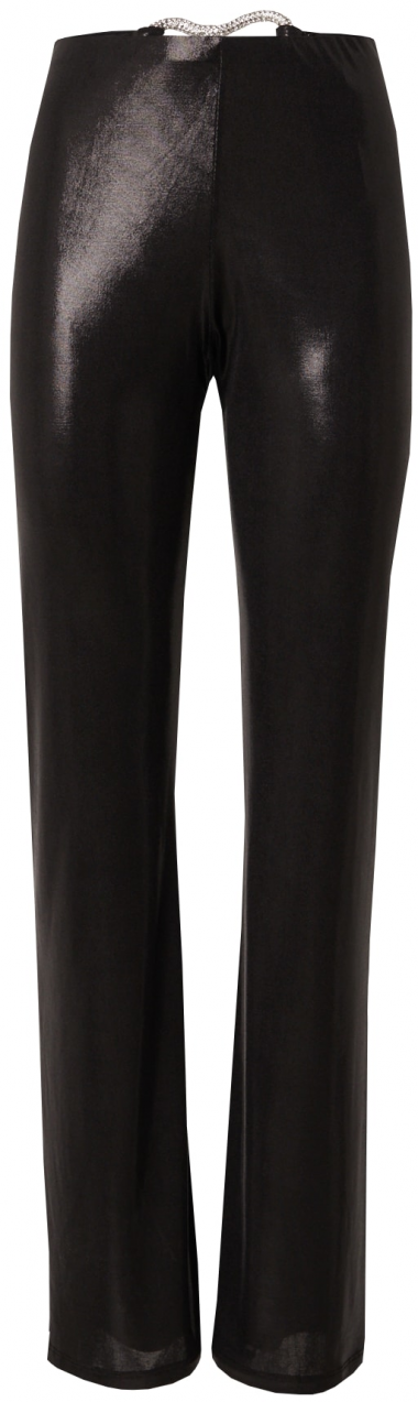 Chiara Ferragni Nohavice  čierna / strieborná / priehľadná