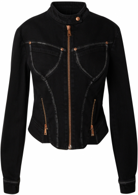 Versace Jeans Couture Prechodná bunda '76DP461'  zlatá / čierna