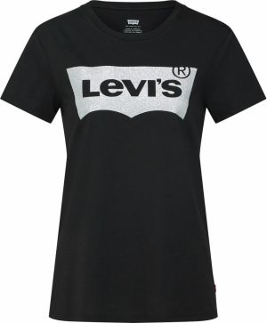 LEVI'S ® Tričko 'The Perfect Tee'  čierna / strieborná