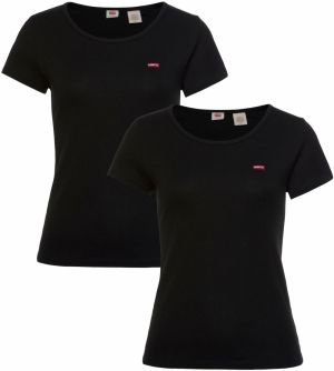 LEVI'S ® Tričko '2Pack Crewneck Tee'  červená / čierna / biela