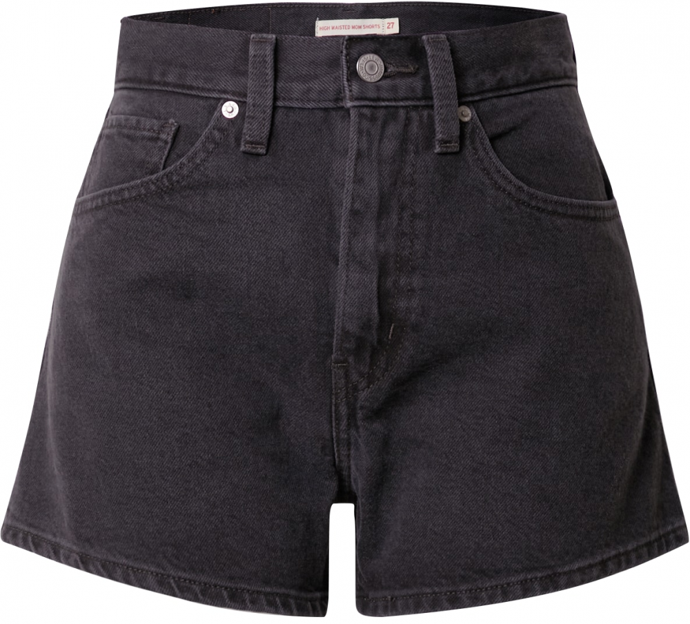 LEVI'S ® Džínsy 'High Waisted Mom Short'  čierny denim