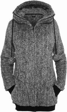 Urban Classics Tepláková bunda  sivá / čierna