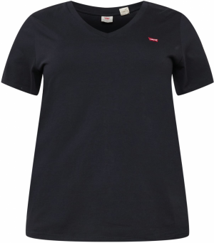 Levi's® Plus Tričko 'PL V Neck Tee'  červená / čierna / biela