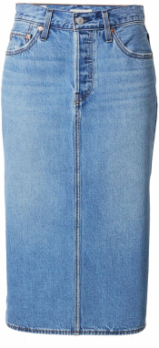 LEVI'S ® Sukňa 'Side Slit Skirt'  modrá denim