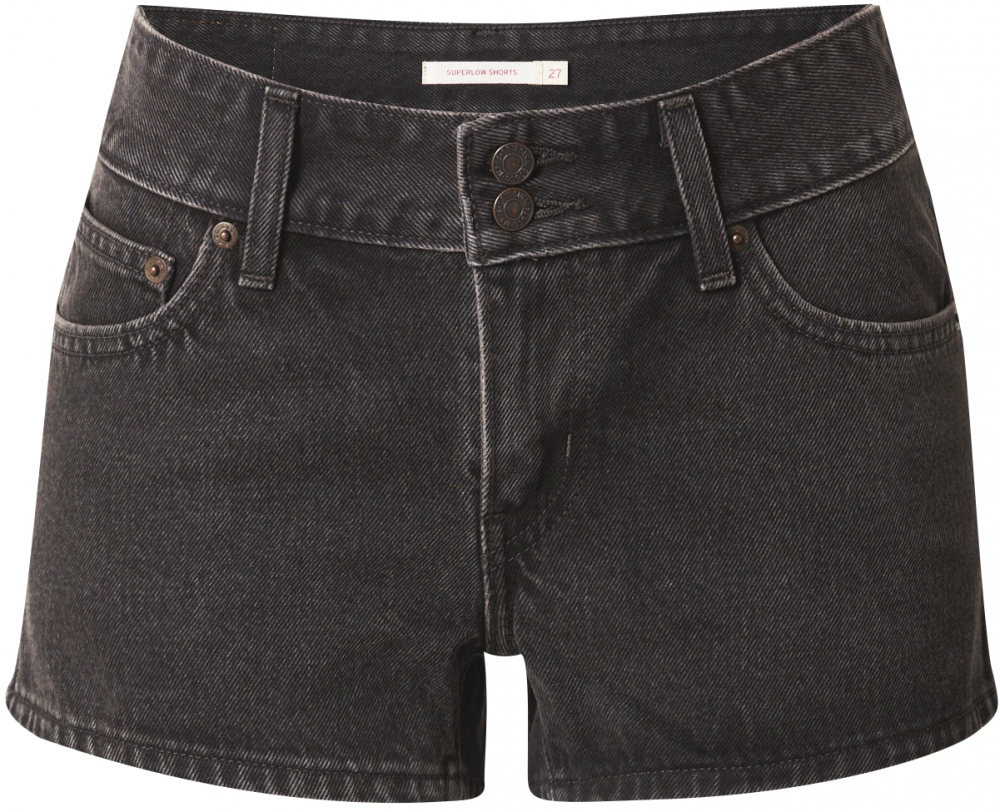 LEVI'S ® Džínsy 'Superlow Short'  čierny denim