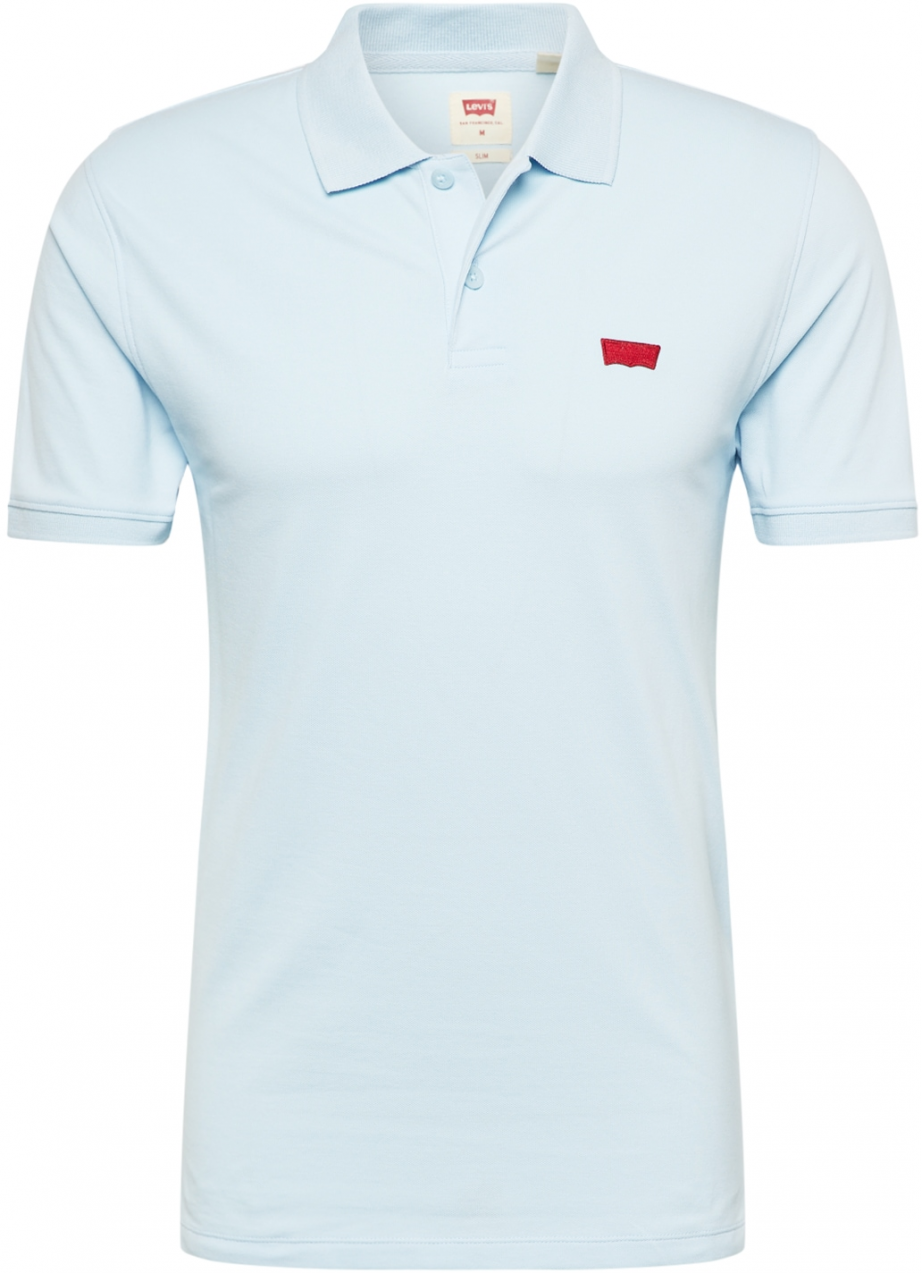 LEVI'S ® Tričko 'Slim Housemark Polo'  svetlomodrá / červená