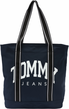 Tommy Jeans Shopper  námornícka modrá / čierna / biela