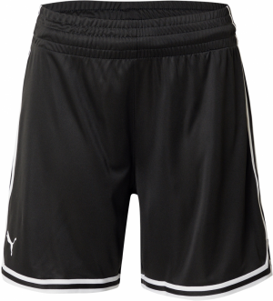 PUMA Športové nohavice 'Hoops Team'  čierna / biela