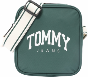 Tommy Jeans Taška cez rameno  smaragdová / čierna / biela