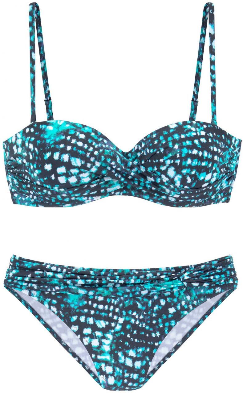 Bruno Banani Bikiny  modrá / biela