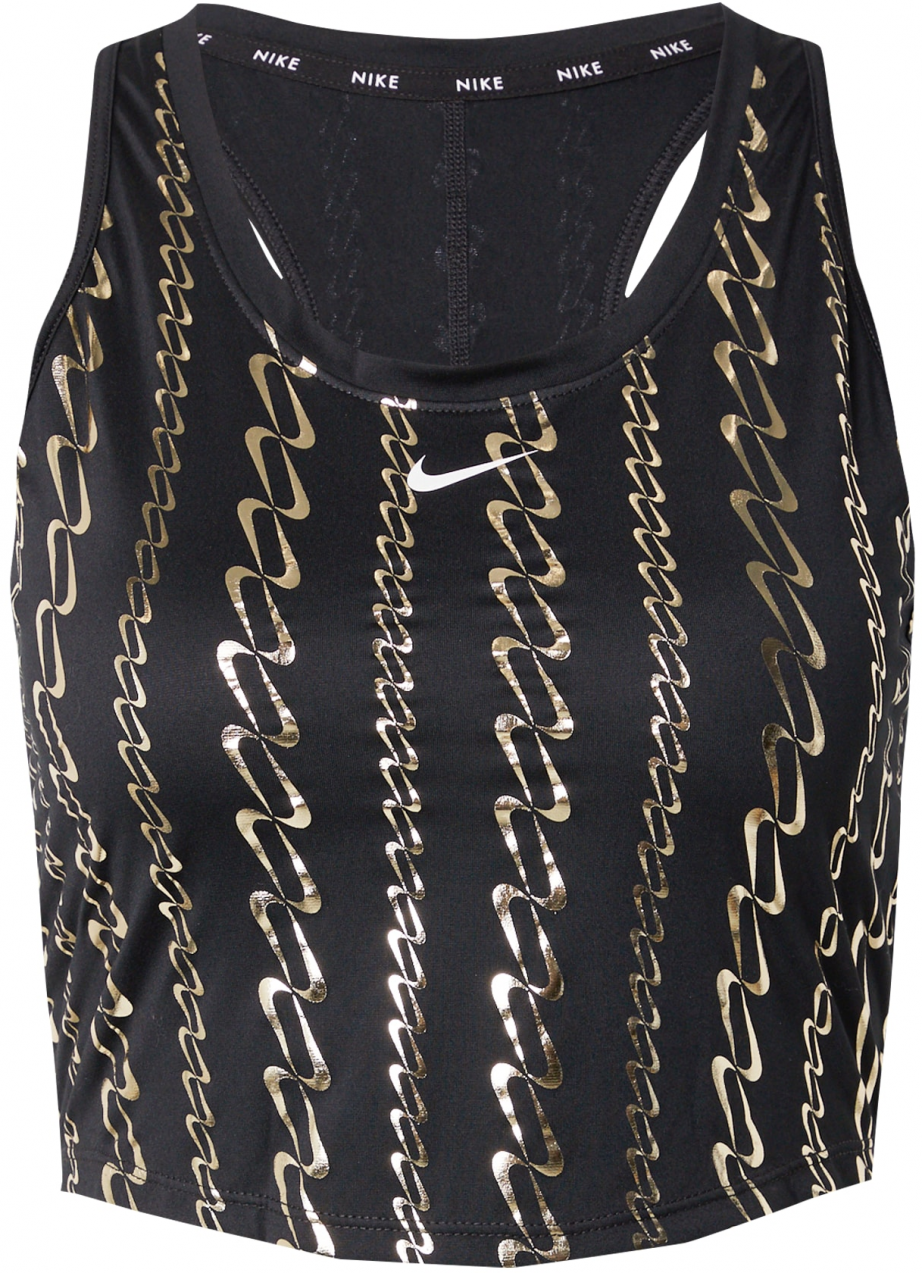 NIKE Top 'One'  zlatá / čierna / biela