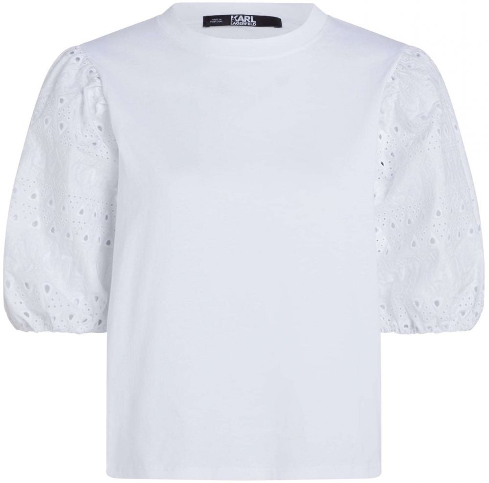 Karl Lagerfeld Blúzka 'Lace'  biela