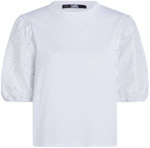 Karl Lagerfeld Blúzka 'Lace'  biela